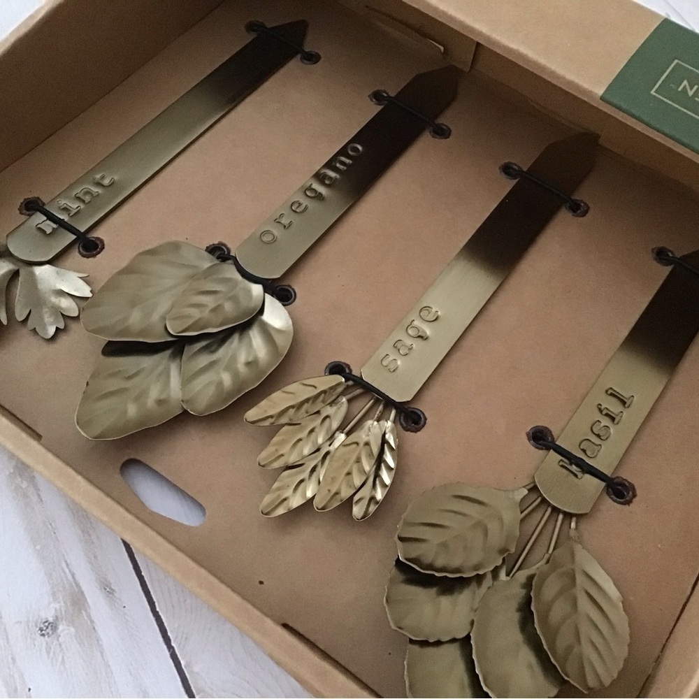 Smith & Hawken Metal HERB MARKER SET For Indoor or outdoor use. BRAND NEW - Picture 9 of 9